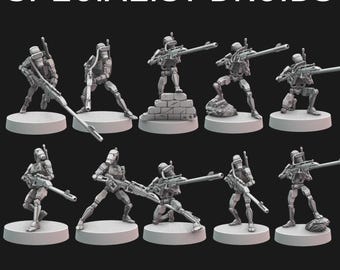 Specialist Sniper Droids 28mm Base Wargaming Miniatures