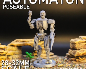 Automaton | 3D Printed Sci-Fi Robot Miniature | 28–32mm Resin Model for Wargames & TTRPGs