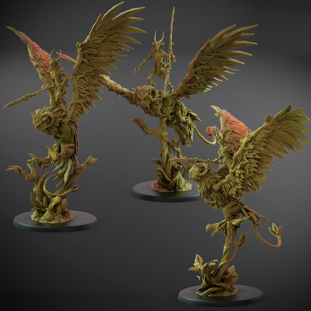 Lancer Set Wild Riders Lancer Set 50mm Base - Grove Guardians - Claybeastcreation ...