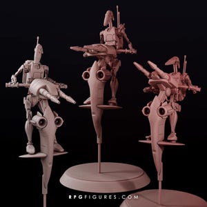 T1 Scout Speeder Set 28mm Scale Sci-Fi Robot Figures Droids Resin Minis for Wargames Legion Compatible