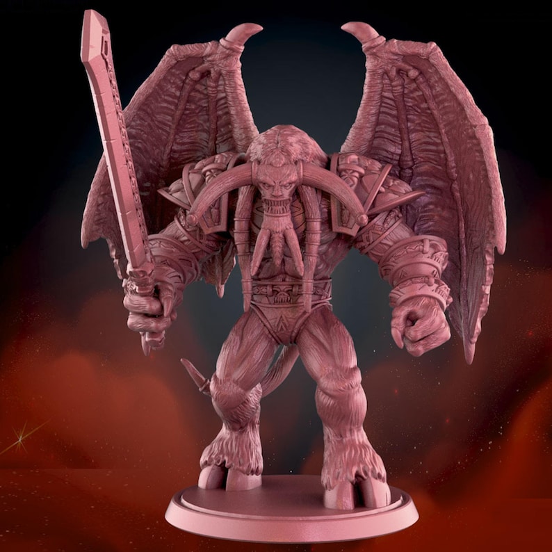 Doomlord Kazzak Miniature 50mm Base Tabletop Wargaming Miniature - Etsy