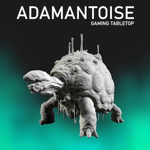 Adamantoise (12cm tall) - RNEstudio Miniature - FF Style Tabletop RPG Dungeons and Dragons
