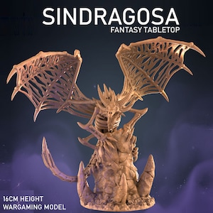 Sindragosa Miniature (16cm+ height) - My3dPrintForge - Tabletop Dungeons and Dragons Wargaming Minis