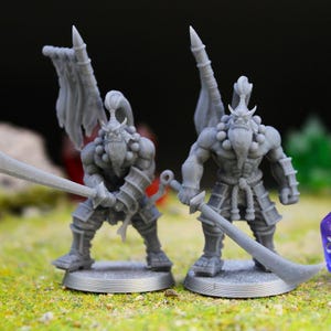 Orc Blademasters - 3 Poses Available - My3dPrintForge - Tabletop Dungeons and Dragons Wargaming Miniature