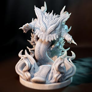 Gengar 1:48 Escala 50 mm Base Kaijumon Ghost-mon / Figura de monstruo realista / Criatura de resina impresa en 3D / Miniatura para juegos de mesa