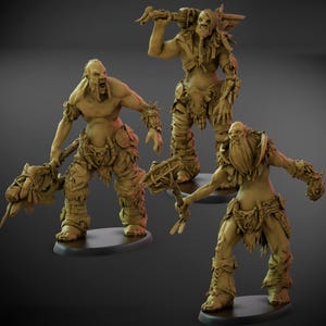 Peak Wanderers Set A 90mm Oval Base Sons of the Everfeast ClayBeastCreation Tabletop Dungeons and Dragons Grimdark Fantasy Minis