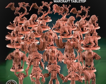 Druid Forms Collection - Tabletop Scale - My3dPrintForge - Tabletop Dungeons and Dragons Wargaming Minis