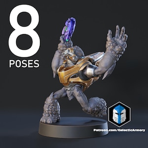 Grunts 8 Poses Available 3D Printed Alien Troop Miniatures for 28–32mm Sci-Fi Wargames & Flashpoint Proxies
