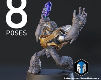Grunts 8 Poses Available 3D Printed Alien Troop Miniatures for 28–32mm Sci-Fi Wargames & Flashpoint Proxies