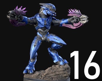 Elites 16 Poses Available 3D Printed Sci-Fi Alien Elite Miniatures 28–32mm Resin Figures for Flashpoint & Wargames