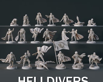Helldivers Collection Tabletop Scale - Galactic Armory - Sci-Fi Wargaming Figures