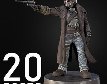 NCRR Rangers 20 Poses Available | 3D Printed Sci-Fi Elite Wasteland Guards | 28–32mm Resin Miniatures for Wargaming
