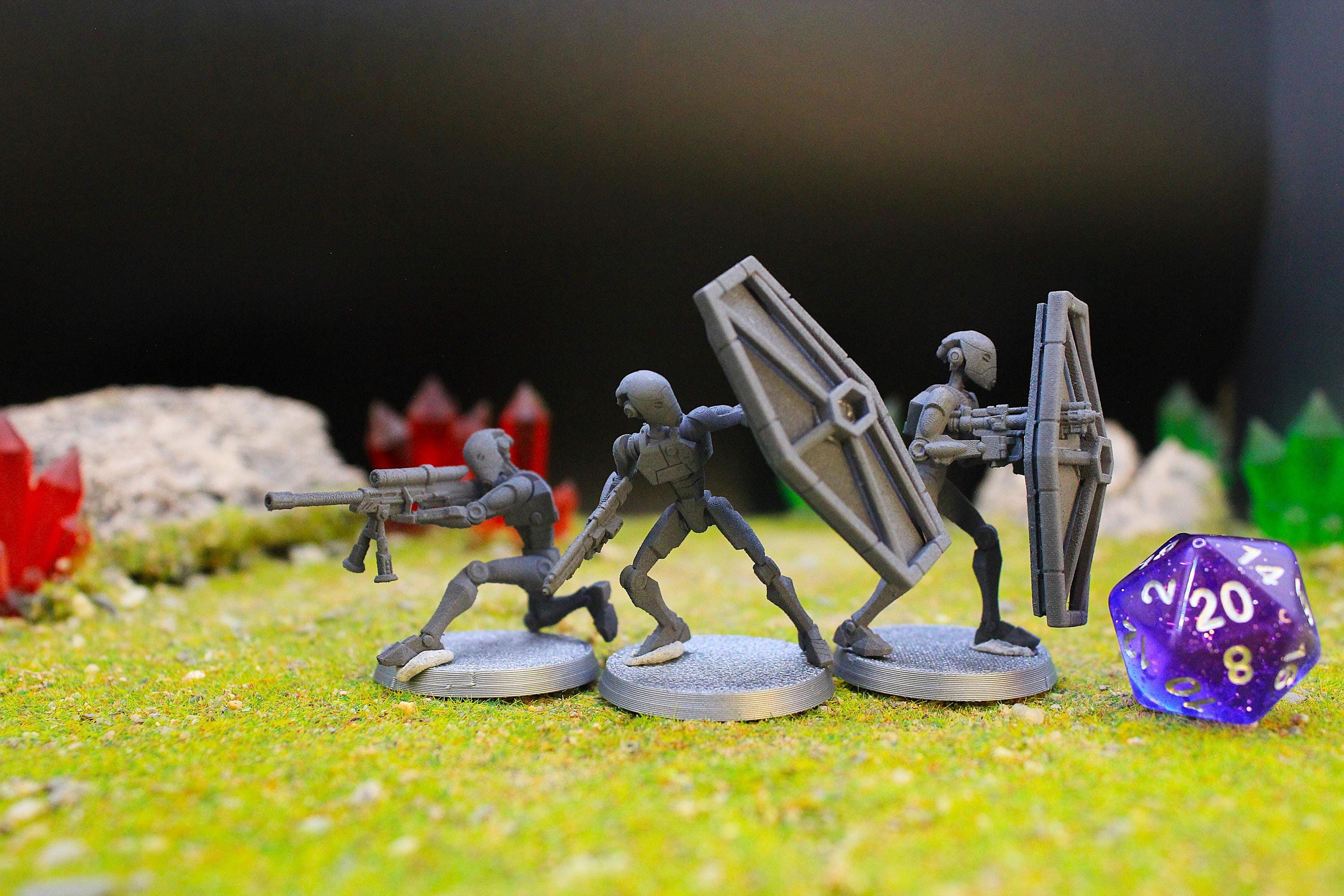 BX Shield Droids 10 Options Available Resin Sci-fi Assassin Bots ...