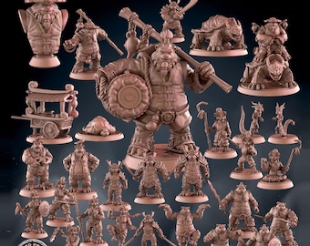 Miniaturas de juegos de guerra de mesa de la colección Panda