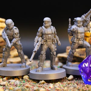 Orbital Division - 12 Poses Available | 3D Printed Elite Sci-Fi Infantry for 28–32mm Wargames & Flashpoint Proxy Armies