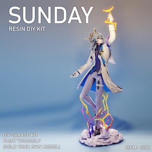 Sunday Resin DIY Garage Kit GRAYWORLDCORP - *UNPAINTED* - Honkai StarRail Style Model