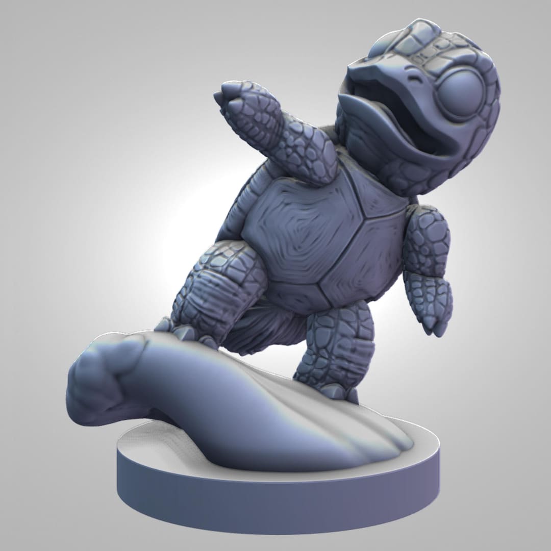 Squortle | Kaijumon Turtle Shell Mini | Realistic Monster Figure