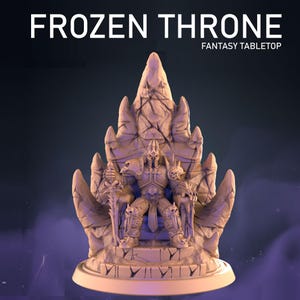Frozen Lord Model (50mm Base) - My3dPrintForge - Tabletop Dungeons and Dragons Wargaming Minis
