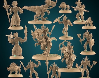 Miniaturas de juegos de mesa de la colección Trolls
