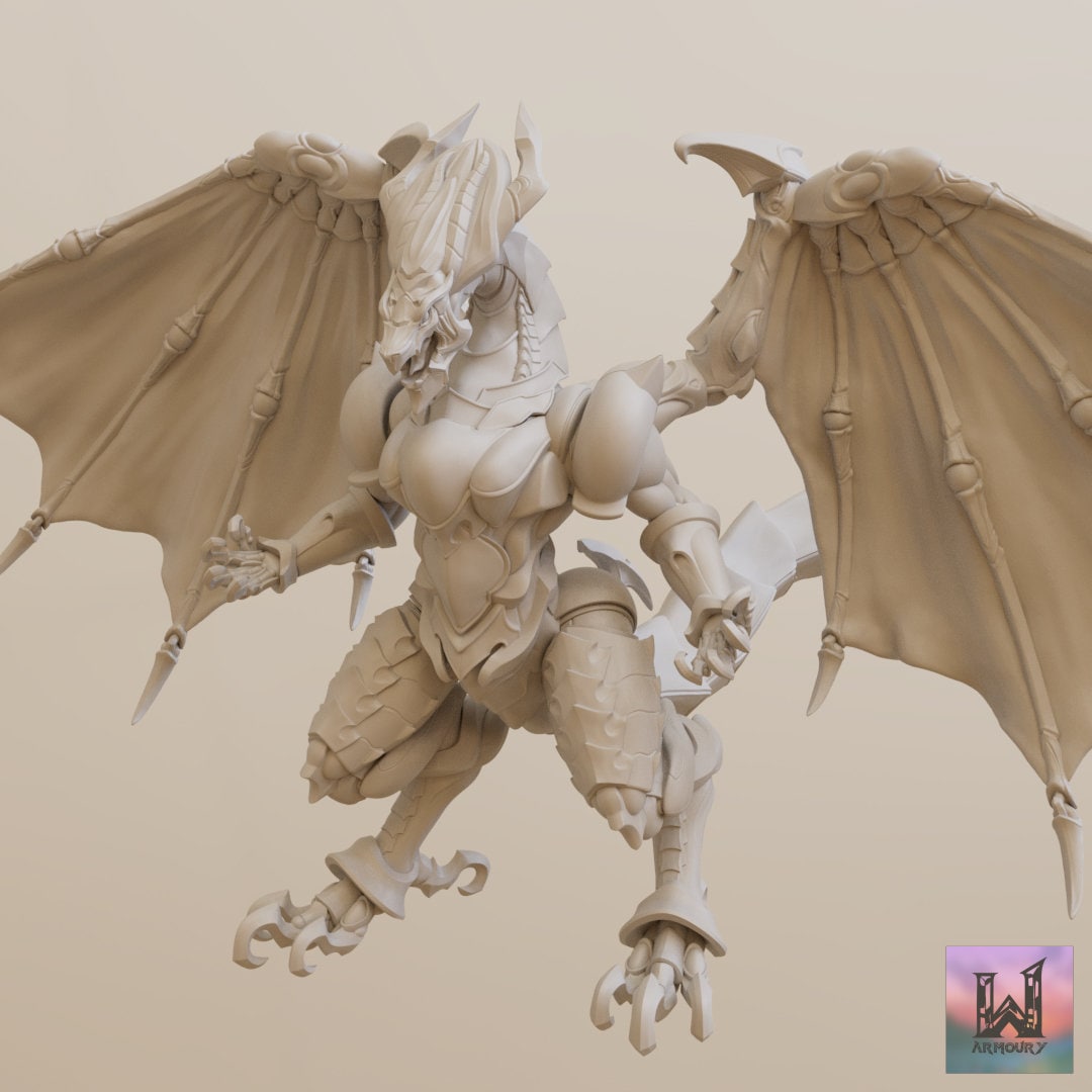 3D Printable Avatar of Bahamut – the Young Monk Grandmaster of Flowers -  32mm and 75mm scale by 2moronic miniatures