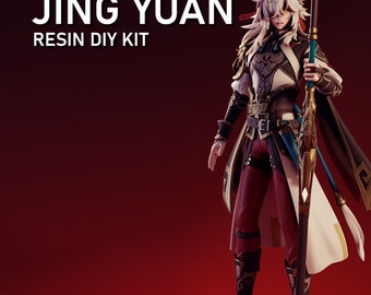 Jing Yuan Resin DIY Figure Kit - GRAYWORLDCORP - *UNPAINTED* - Honkai StarRail Style Model
