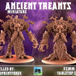 Ancient Treants Miniatures (75mm Base) - My3dPrintForge - Tabletop Dungeons and Dragons Wargaming Minis