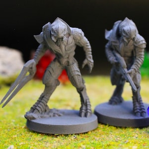 O Árbitro - 10 Poses Disponíveis | Miniatura de Ficção Científica | Comandante Alienígena de Elite Inspirado no Árbitro | Proxy de Resina para RPGs de Jogos de Guerra de Mesa