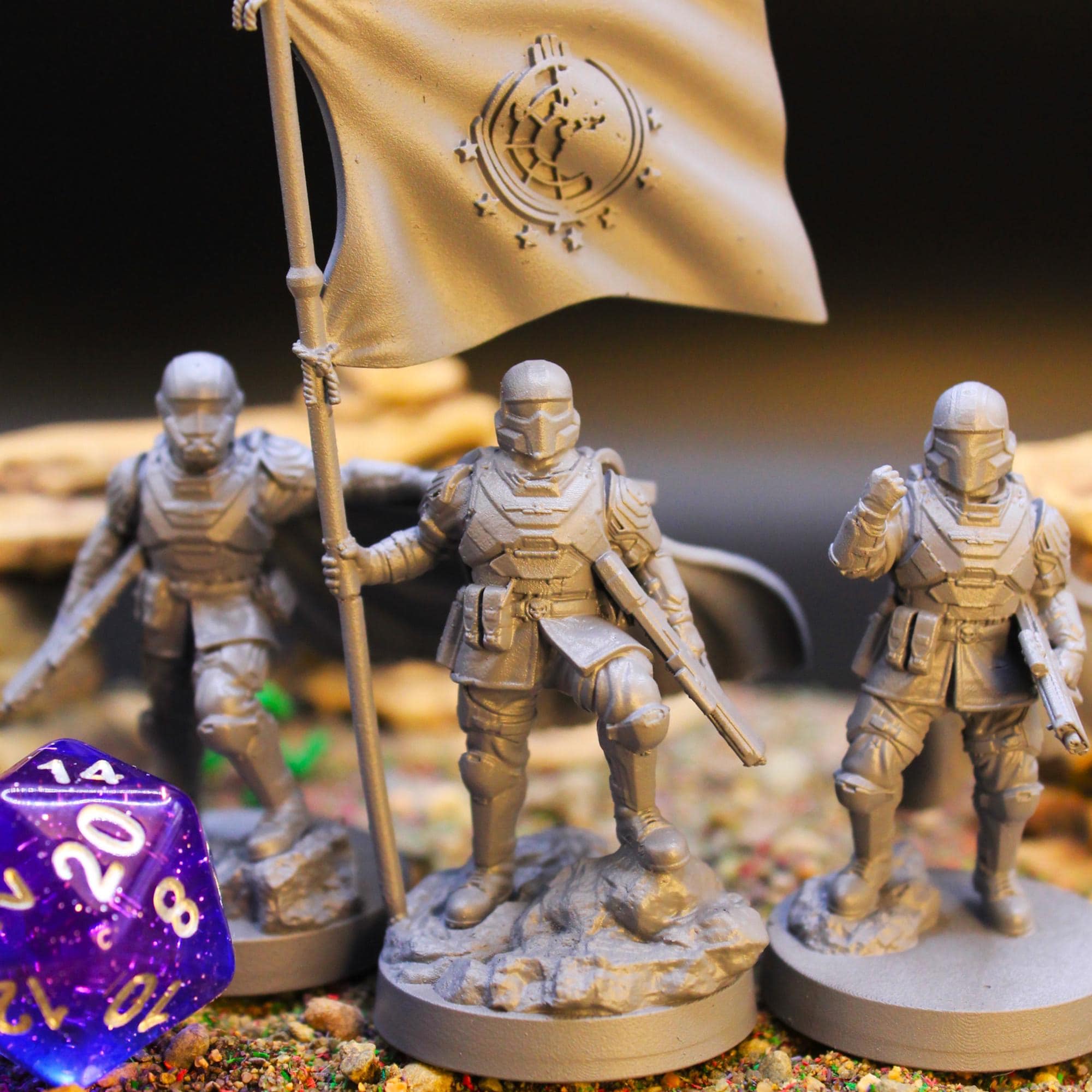 Helldroppers - 20 Poses Available | 3D Printed Orbital Infantry Miniatures for 28–32mm Sci-Fi Wargames & Bug-Hunting Armies