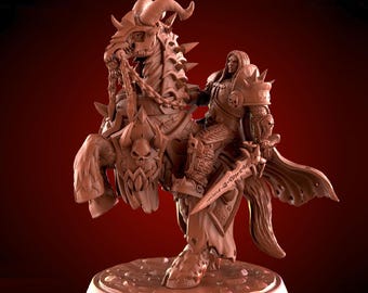 Arthas Mounted Miniature 50mm Base Tabletop Wargaming Miniature