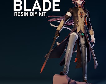 Blade Resin DIY Figure Kit - GRAYWORLDCORP - *UNPAINTED* - Honkai StarRail Style Model