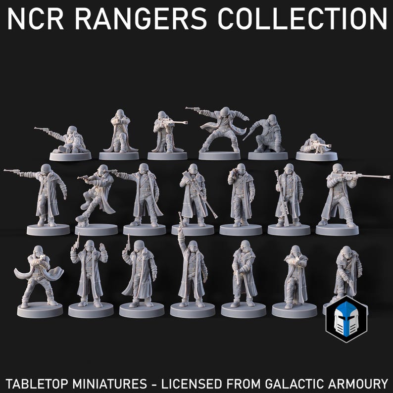 N.C.R Rangers 28mm Base Tabletop Resin Miniatures - Etsy