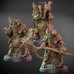 Apostle of Decay Miniature | Plague-Ridden Champion of the Dark Legions | 32mm Resin Horror for Grimdark RPG Wargames
