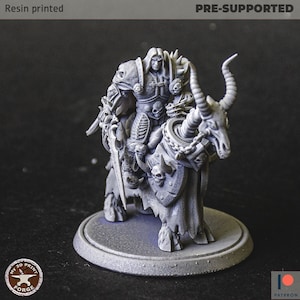 Arthas Mounted Miniatures (50mm Base) - My3dPrintForge - Tabletop Dungeons and Dragons Wargaming Minis