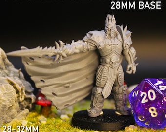 Frozen Deathlord | 3D Printed Undead Warlord Miniature for 28–32mm Fantasy Wargames & RPG Boss Battles