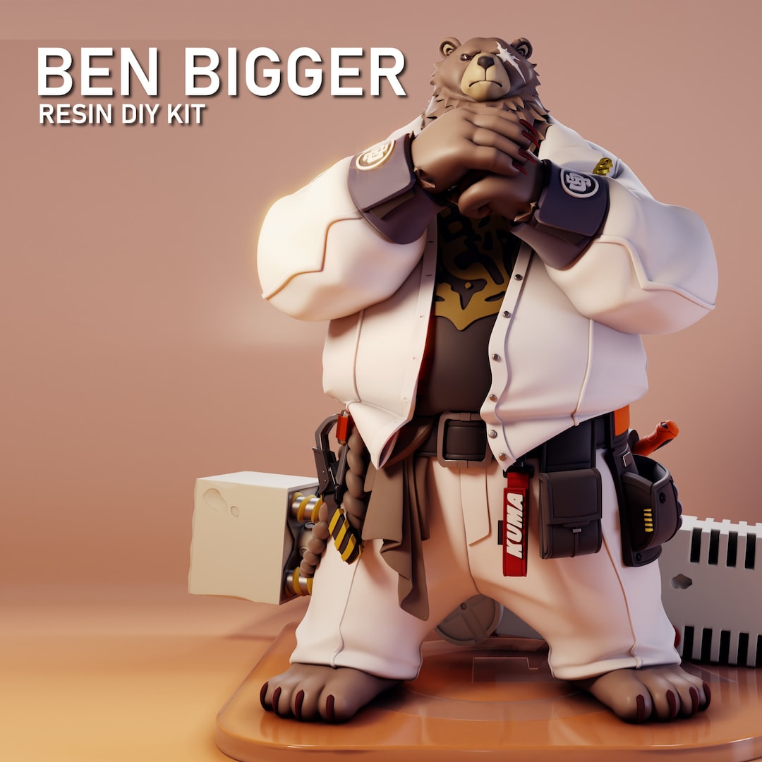 Ben Bigger Resin DIY Figure Kit - GRAYWORLDCORP - *UNPAINTED* - Zenless ...