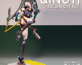 Kit de figuras de resina Qingyi DIY - GRAYWORLDCORP - *SIN PINTAR* - Modelo de la Zona Cero sin Zenless