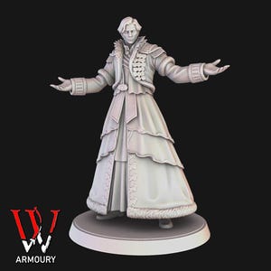 Miniatura de juego de fantasía con base de 32 mm de Emet Selch