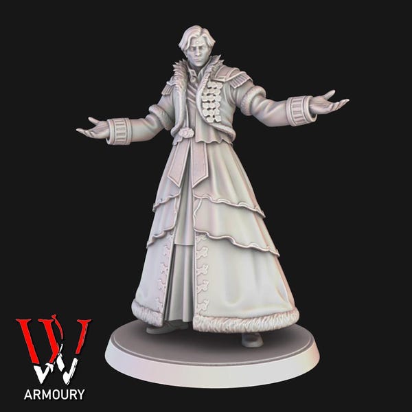 Emet Selch 32 mm-basis Fantasy Gaming-miniatuur