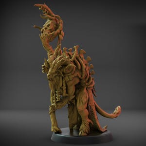 Bestial Prophet 32mm Base Fallen Beasts ClayBeastCreation Tabletop Dungeons and Dragons Wargaming Minis