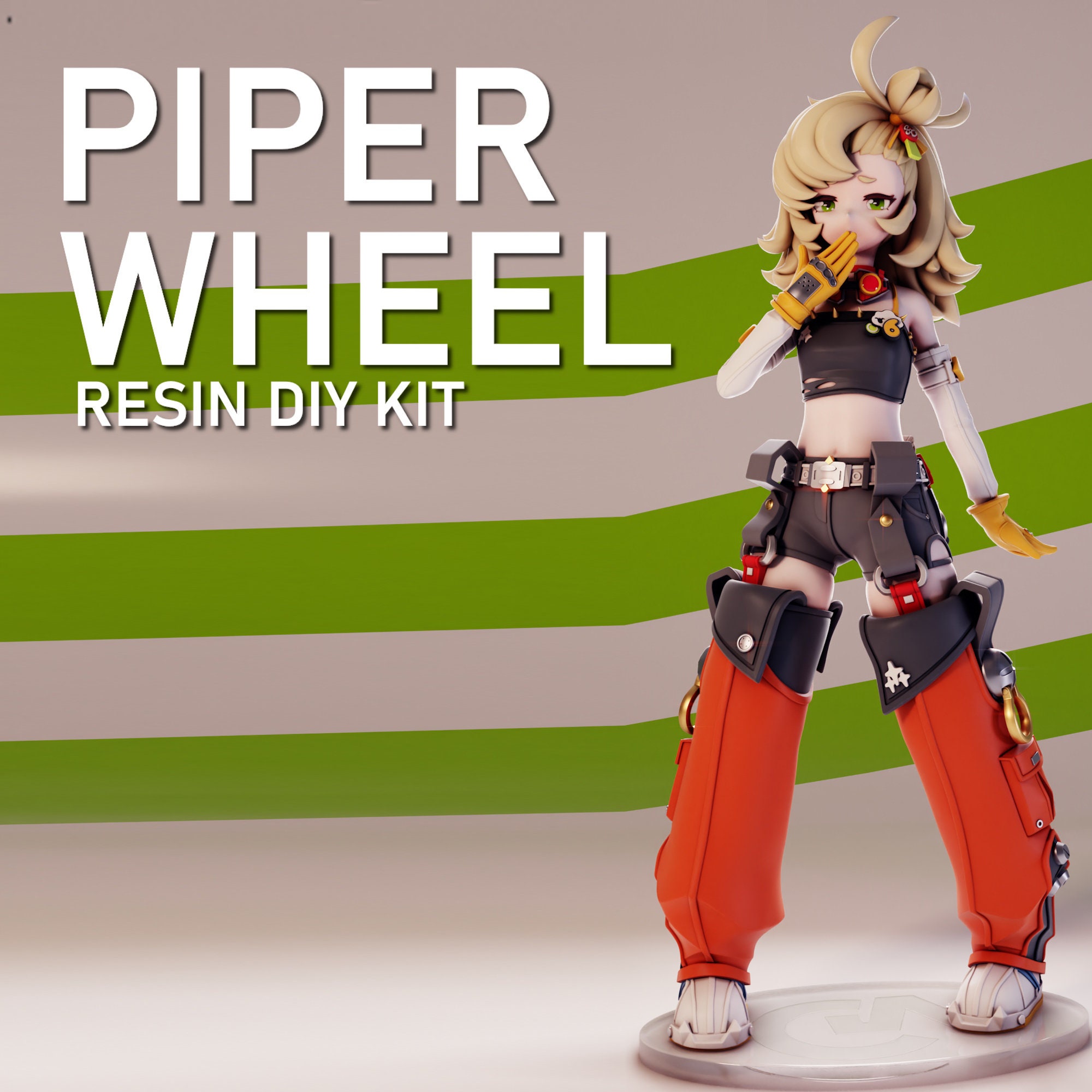 金髪 ガレージキット パイパーホイール レジン DIY フィギュアキット - GRAYWORLDCORP - *未