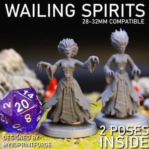 Wailing Spirit Miniatures | Ghostly Undead Models for DnD Wargames