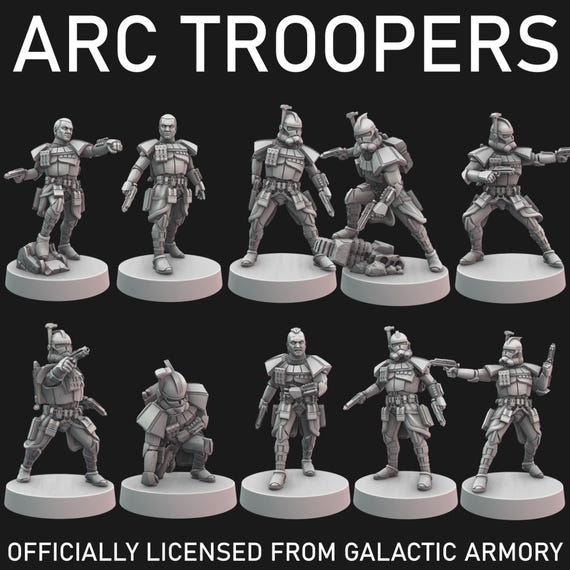 ARC Troopers - 10 Poses Available Resin Wargaming Miniatures