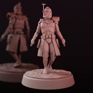 Officer Trooper 28mm Scale Sci-Fi Storm Figures General Resin Minis for Wargames Legion Compatible