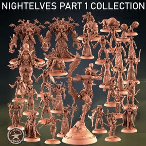 Night Elves Collection Tabletop Wargaming Miniatures image 1