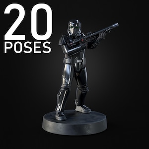 Death Troopers - 20 Poses Available | 3D Printed Sci-Fi Elite Trooper Squad | 28–32mm Resin Miniatures for Legion-Scale Wargaming