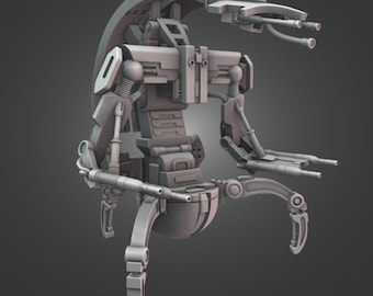 Droideka 50mm Base Scale Droid Mini for Wargames Legion Compatible