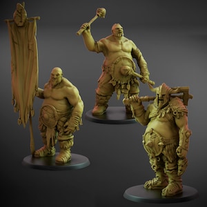 Hunger Sons Leader Set 50mm Base Sons of the Everfeast ClayBeastCreation Tabletop Dungeons and Dragons Grimdark Fantasy Minis