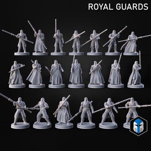 Proxies de mesa de Wargaming de la Guardia Real 1:48