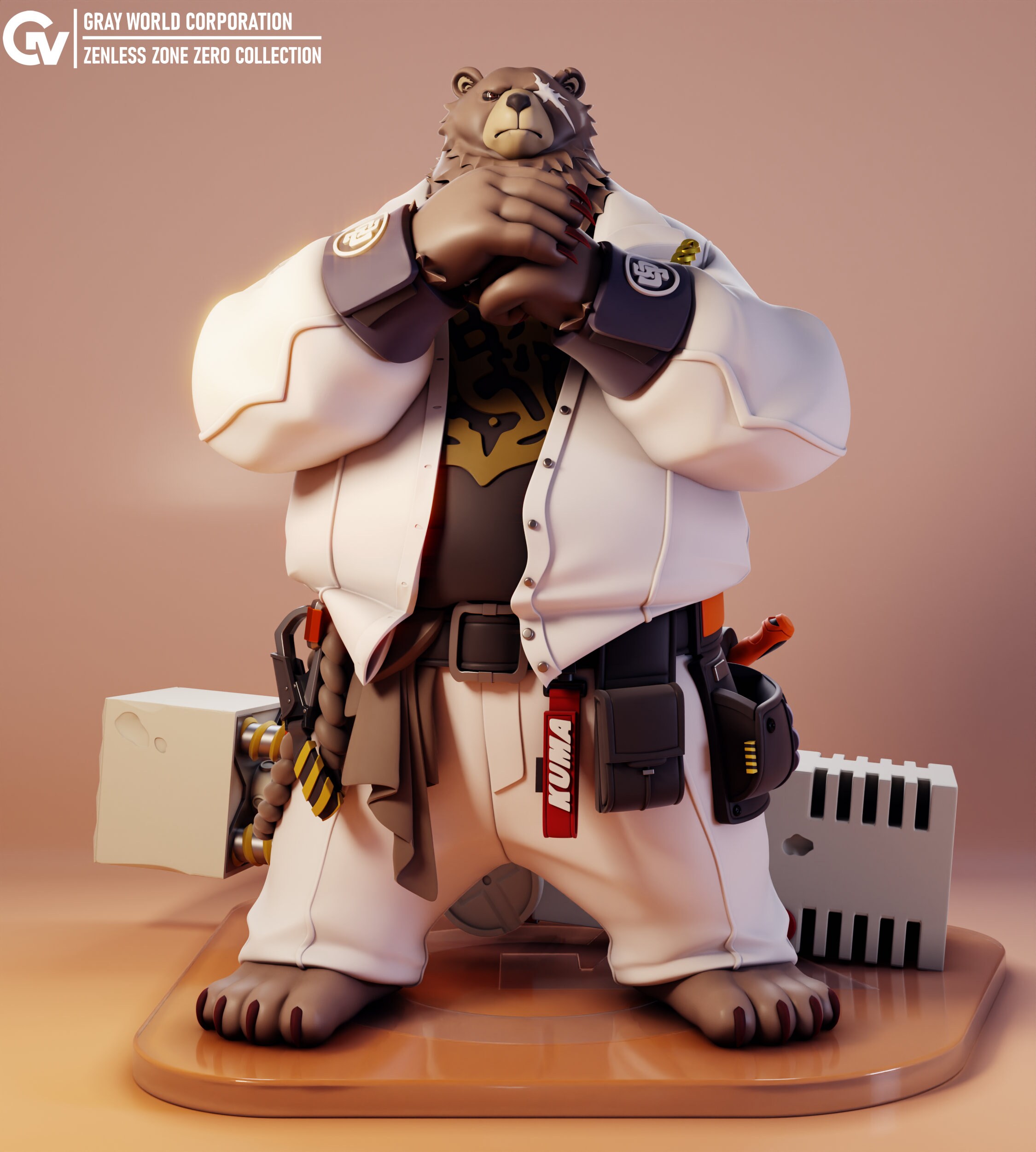 RECON MEDICOM TOY BENNY BARB リーコン　フィギア Ben Bigger Resin DIY Figure Kit - GRAYWORLDCORP - *UNPAINTED