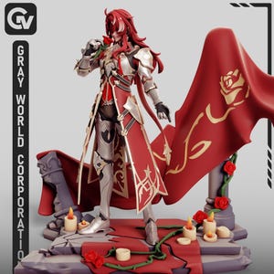 Argenti DIY Figure Kit - *UNPAINTED* Honkai Style 3D Garage Kit by Greyworldcorporation